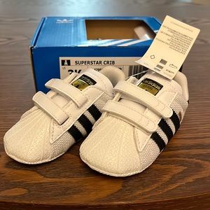 Adidas new crib shoes (soft bottom), new with tags
